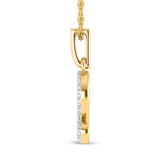 Photo of Zodiac Leo 1/15 CT. T.W. Lab Grown Diamond Pendant 14K Yellow Gold [CP1721Y]