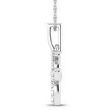 Photo of Zodiac Taurus 1/15 Carat T.W. Lab Grown Diamond Pendant 10K White Gold [CP1715W]