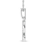 Photo of Zodiac Leo 1/15 Carat T.W. Lab Grown Diamond Pendant 10K White Gold [CP1721W]