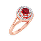 Photo of Martin 1/2 ct tw. Lab Grown Diamond Ring 14K Rose Gold [FR2010R]