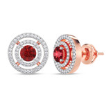 Photo of Martin 1/7 Carat T.W. Lab Grown Diamond Earring 14K Rose Gold [CE2010R]