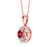 Photo of Martin 1/15 CT. T.W. Lab Grown Diamond Pendant 14K Rose Gold [CP2010R]