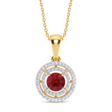 Photo of Martin 1/15 Carat T.W. Lab Grown Diamond Pendant 14K Yellow Gold [CP2010Y]