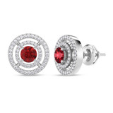 Photo of Martin 1/7 CT. T.W. Lab Grown Diamond Earring 14K White Gold [CE2010W]