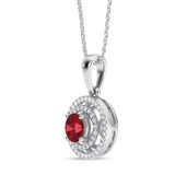 Photo of Martin 1/15 CT. T.W. Lab Grown Diamond Pendant 14K White Solid Gold [CP2010W]