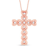 Photo of Jayla 1/4 CT. T.W. Lab Grown Diamond Pendant 14K Rose Gold [CP2029R]