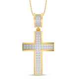 Photo of Saige 1/5 Carat T.W. Lab Grown Diamond Pendant 10K Yellow Gold [CP2031Y]