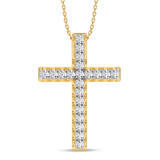 Photo of Rosie 1/4 Carat T.W. Lab Grown Diamond Pendant 10K Yellow Gold [CP2032Y]
