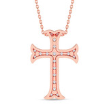 Photo of Quincy 1/3 CT. T.W. Lab Grown Diamond Pendant 14K Rose Gold [CP2034R]