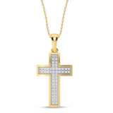 Photo of Sareena 1/10 CT. T.W. Lab Grown Diamond Pendant 14K Yellow Gold [CP2025Y]