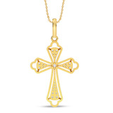 Photo of Fabian 1/3 CT. T.W. Lab Grown Diamond Pendant 14K Yellow Gold [CP2033Y]