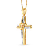 Photo of Dante 1/6 CT. T.W. Lab Grown Diamond Pendant 14K Yellow Gold [CP2028Y]