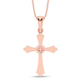 Photo of valeria 1/10 CT. T.W. Lab Grown Diamond Pendant 10K Rose Gold [CP2026R]