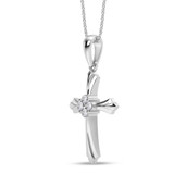 Photo of valeria 1/10 Carat T.W. Lab Grown Diamond Pendant 10K White Gold [CP2026W]