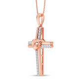 Photo of Dante 1/6 Carat T.W. Lab Grown Diamond Pendant 10K Rose Gold [CP2028R]