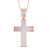 Photo of Saige 1/5 CT. T.W. Lab Grown Diamond Pendant 10K Rose Gold [CP2031R]