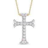 Photo of Quincy 1/3 CT. T.W. Lab Grown Diamond Pendant 14K Yellow Gold [CP2034Y]