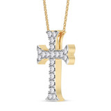 Photo of Quincy 1/3 CT. T.W. Lab Grown Diamond Pendant 14K Yellow Gold [CP2034Y]