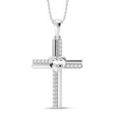 Photo of Dante 1/6 Carat T.W. Lab Grown Diamond Pendant 14K White Gold [CP2028W]