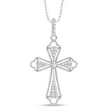 Photo of Fabian 1/3 Carat T.W. Lab Grown Diamond Pendant 14K White Gold [CP2033W]