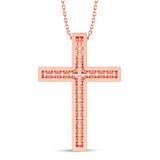 Photo of Rosie 1/4 Carat T.W. Lab Grown Diamond Pendant 10K Rose Gold [CP2032R]