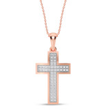 Photo of Sareena 1/10 CT. T.W. Lab Grown Diamond Pendant 10K Rose Gold [CP2025R]