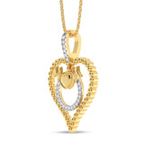 Photo of Laura 1/20 Carat T.W. Lab Grown Diamond Pendant 10K Yellow Gold [CP2020Y]