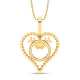 Photo of Laura 1/20 Carat T.W. Lab Grown Diamond Pendant 10K Yellow Gold [CP2020Y]