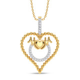 Photo of Laura 1/20 CT. T.W. Lab Grown Diamond Pendant 14K Yellow Gold [CP2020Y]