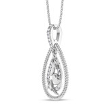 Photo of Claudia 1/20 CT. T.W. Lab Grown Diamond Pendant 14K White Gold [CP2021W]