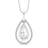 Photo of Claudia 1/20 CT. T.W. Lab Grown Diamond Pendant 14K White Gold [CP2021W]