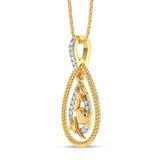 Photo of Claudia 1/20 Carat T.W. Lab Grown Diamond Pendant 10K Yellow Gold [CP2021Y]