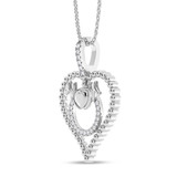Photo of Laura 1/20 Carat T.W. Lab Grown Diamond Pendant 10K White Gold [CP2020W]