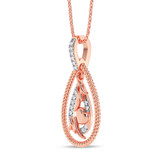 Photo of Claudia 1/20 CT. T.W. Lab Grown Diamond Pendant 10K Rose Gold [CP2021R]