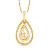 Photo of Claudia 1/20 Carat T.W. Lab Grown Diamond Pendant 14K Yellow Gold [CP2021Y]