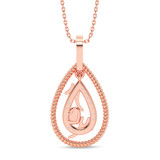 Photo of Claudia 1/20 Carat T.W. Lab Grown Diamond Pendant 14K Rose Gold [CP2021R]