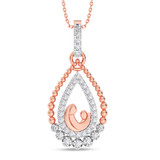 Photo of Maren 1/5 Carat T.W. Lab Grown Diamond Pendant 10K Rose Gold [CP2023R]