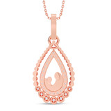 Photo of Maren 1/5 Carat T.W. Lab Grown Diamond Pendant 14K Rose Gold [CP2023R]