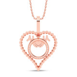 Photo of Laura 1/20 CT. T.W. Lab Grown Diamond Pendant 10K Rose Gold [CP2020R]