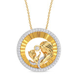 Photo of Lillian 1/6 Carat T.W. Lab Grown Diamond Pendant 14K Yellow Gold [CP2019Y]