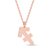 Photo of Sunsign Sagittarius 1/20 CT. T.W. Lab Grown Diamond Pendant 14K Rose Gold [CP2041R]