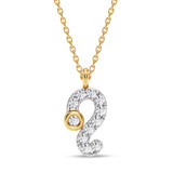 Photo of Sunsign Leo 1/20 CT. T.W. Lab Grown Diamond Pendant 10K Yellow Gold [CP2045Y]