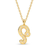 Photo of Sunsign Leo 1/20 CT. T.W. Lab Grown Diamond Pendant 10K Yellow Gold [CP2045Y]