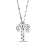 Photo of Sunsign Aries 1/15 Carat T.W. Lab Grown Diamond Pendant 10K White Gold [CP2035W]