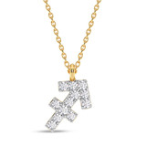 Photo of Sunsign Sagittarius 1/20 CT. T.W. Lab Grown Diamond Pendant 14K Yellow Gold [CP2041Y]
