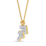 Photo of Sunsign Sagittarius 1/20 CT. T.W. Lab Grown Diamond Pendant 14K Yellow Gold [CP2041Y]