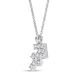 Photo of Sunsign Sagittarius 1/20 Carat T.W. Lab Grown Diamond Pendant 10K White Gold [CP2041W]