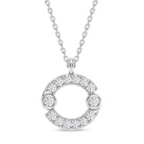 Photo of Sunsign Cancer 1/15 CT. T.W. Lab Grown Diamond Pendant 10K White Gold [CP2043W]