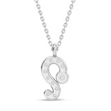 Photo of Sunsign Leo 1/20 CT. T.W. Lab Grown Diamond Pendant 14K White Gold [CP2045W]