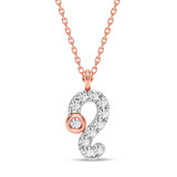 Photo of Sunsign Leo 1/20 CT. T.W. Lab Grown Diamond Pendant 10K Rose Gold [CP2045R]
